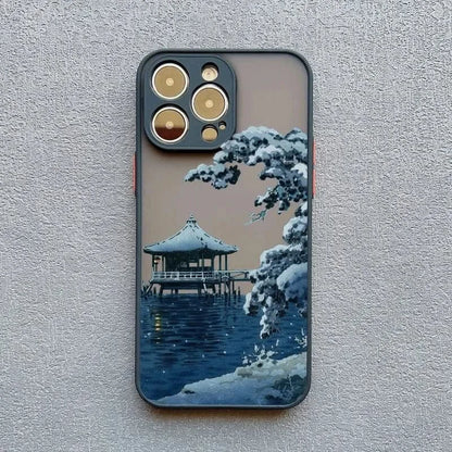 Japanese Scenery Soft iPhone Case for iPhone 14, 15, 16 SeriesiPhone CaseMERRIA