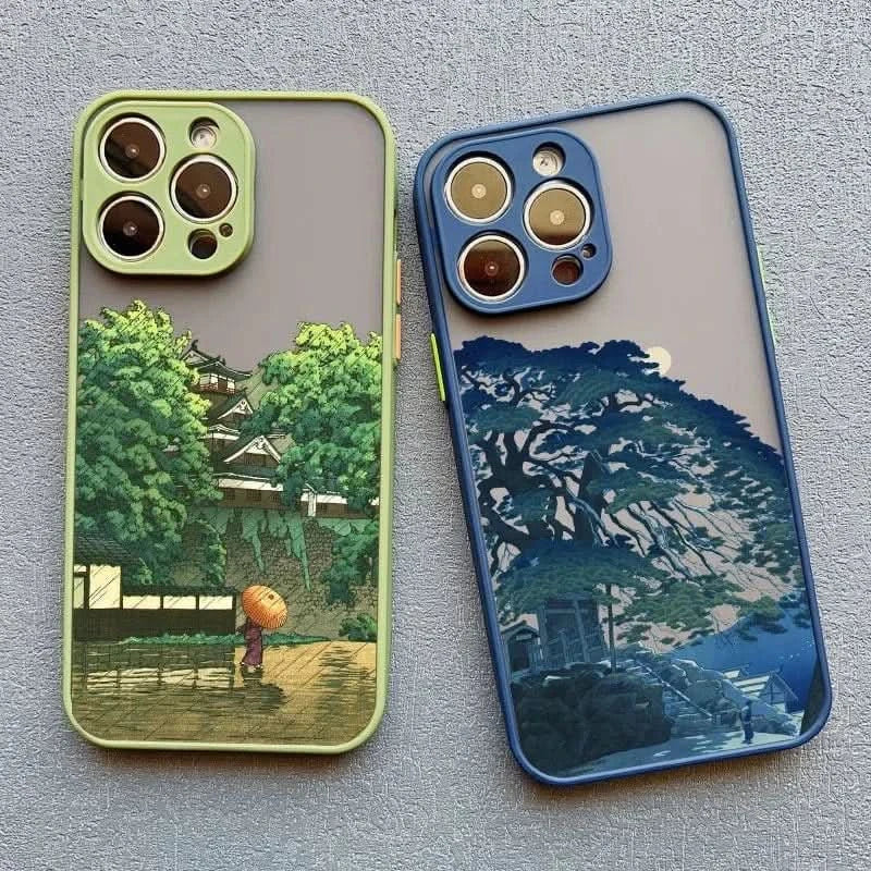 Japanese Scenery Soft iPhone Case for iPhone 14, 15, 16 SeriesiPhone CaseMERRIA