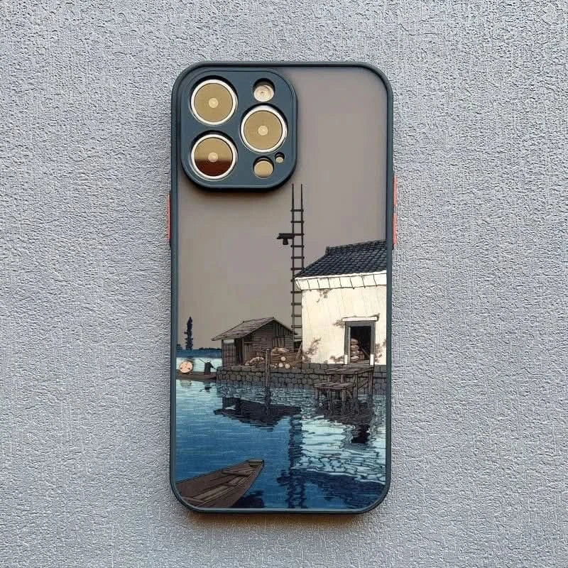 Japanese Scenery Soft iPhone Case for iPhone 14, 15, 16 SeriesiPhone CaseMERRIA
