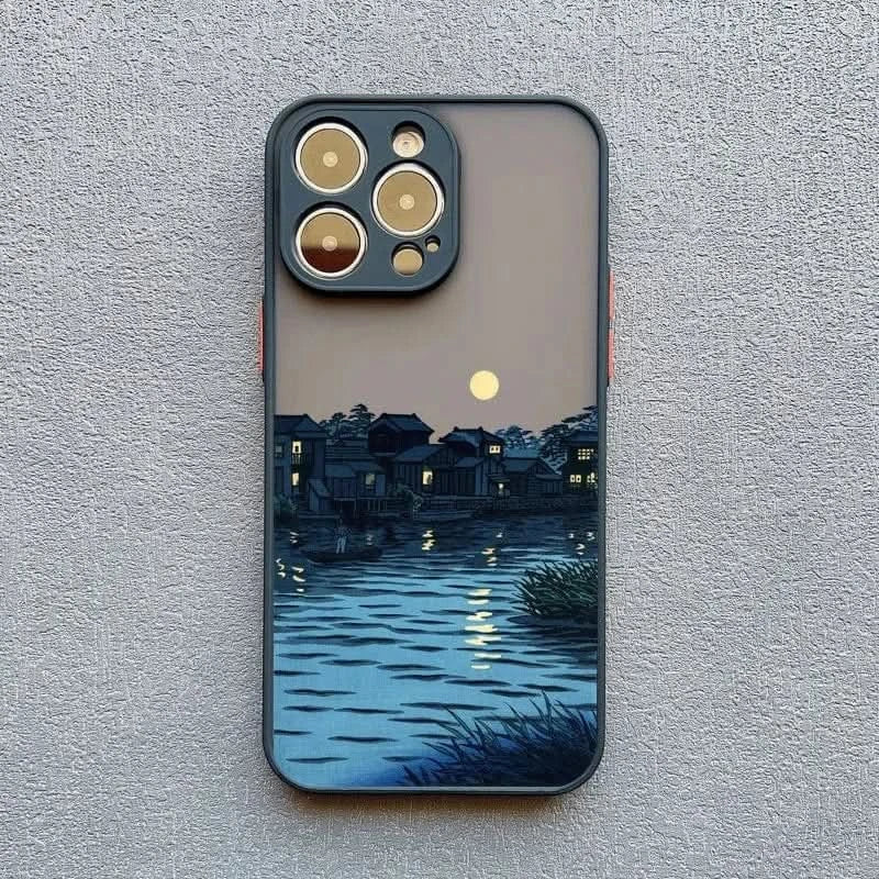 Japanese Scenery Soft iPhone Case for iPhone 14, 15, 16 SeriesiPhone CaseMERRIA