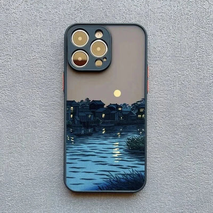 Japanese Scenery Soft iPhone Case for iPhone 14, 15, 16 SeriesiPhone CaseMERRIA