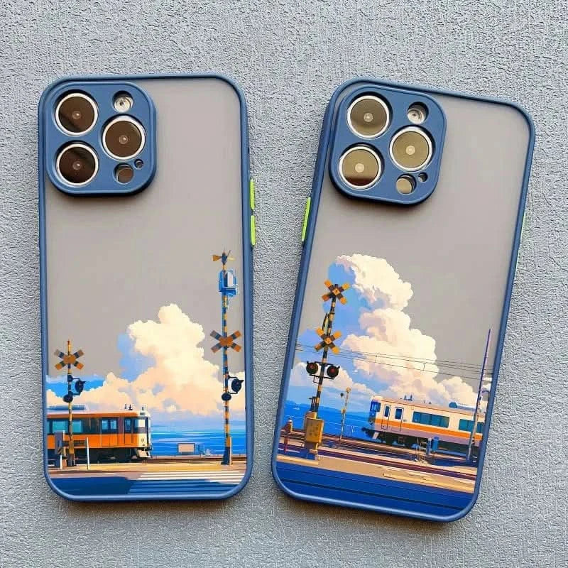 Cloud Tram Soft iPhone Case - for iPhone 16/15/14 Pro Max - MERRIAiPhone CaseMERRIALandscape Cloud Tram Illustration