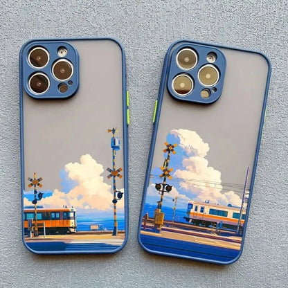 Cloud Tram Soft iPhone Case - for iPhone 16/15/14 Pro Max - MERRIAiPhone CaseMERRIALandscape Cloud Tram Illustration
