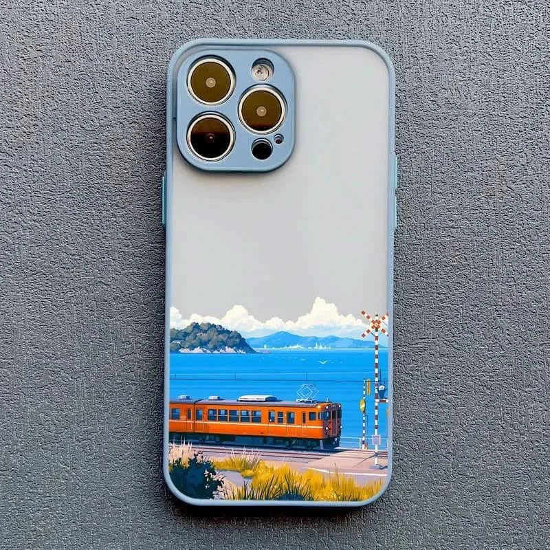Cloud Tram Soft iPhone Case - for iPhone 16/15/14 Pro Max - MERRIAiPhone CaseMERRIALandscape Cloud Tram Illustration