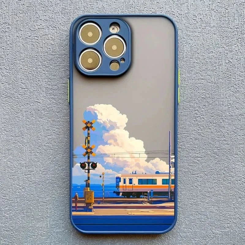 Cloud Tram Soft iPhone Case - for iPhone 16/15/14 Pro Max - MERRIAiPhone CaseMERRIALandscape Cloud Tram Illustration