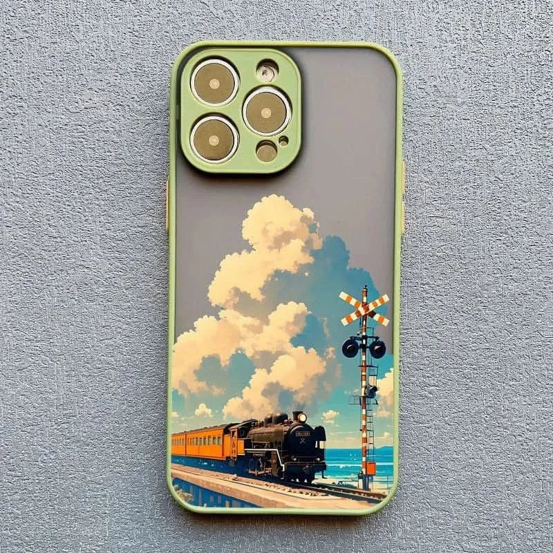 Cloud Tram Soft iPhone Case - for iPhone 16/15/14 Pro Max - MERRIAiPhone CaseMERRIALandscape Cloud Tram Illustration