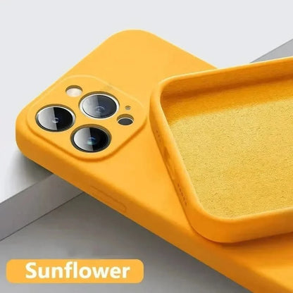 Shockproof Silicone Case for iPhone 15 & 16 - Official-Style Solid Color Cover - MERRIAiPhone CaseMERRIA