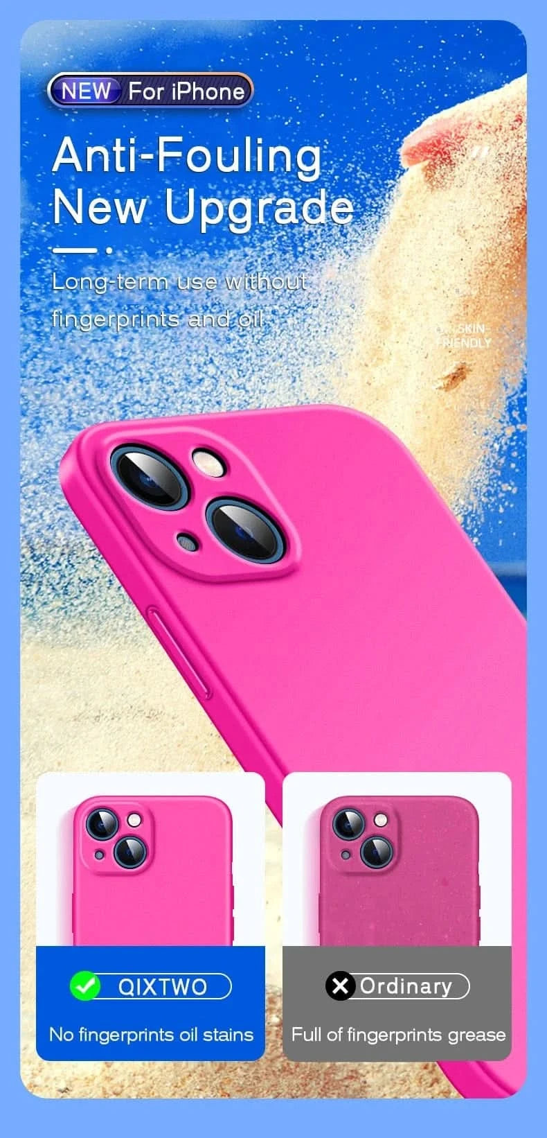 Shockproof Silicone Case for iPhone 15 & 16 - Official-Style Solid Color Cover - MERRIAiPhone CaseMERRIA