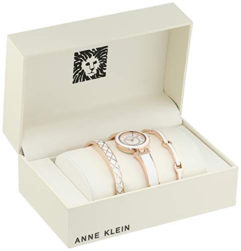 Anne Klein Women's Premium Crystals Watch & Bracelet