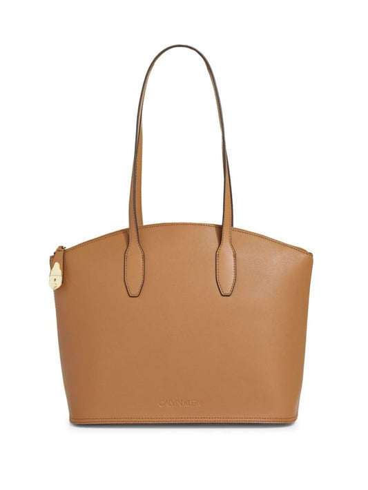 Calvin Klein Lock Leather Tote Bag