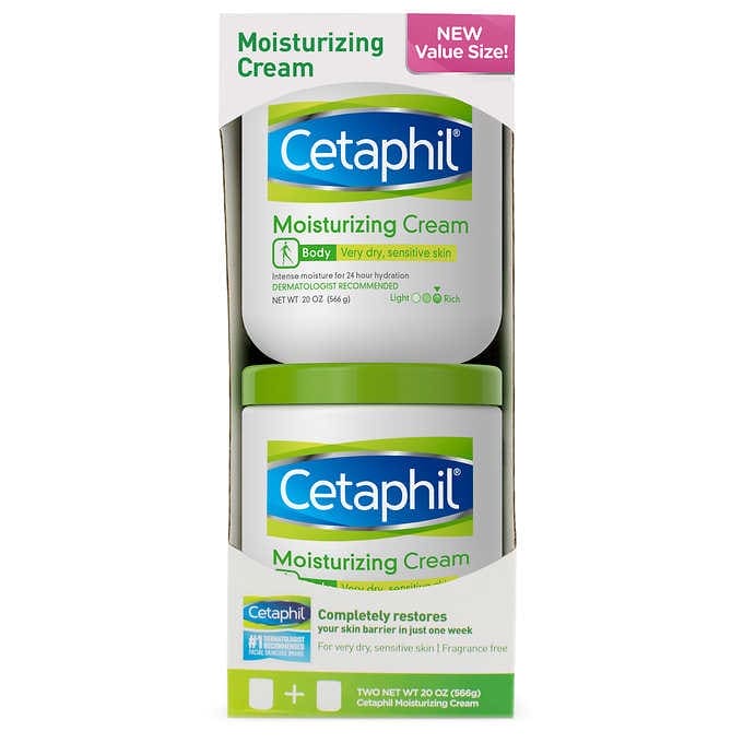 Cetaphil Moisturizing Cream 20 oz, 2-pack
