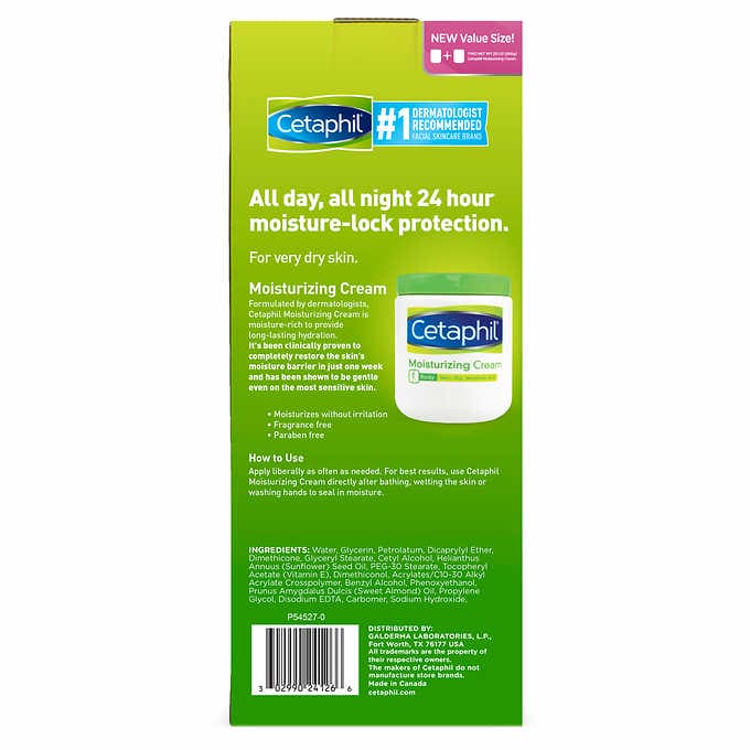Cetaphil Moisturizing Cream 20 oz, 2-pack