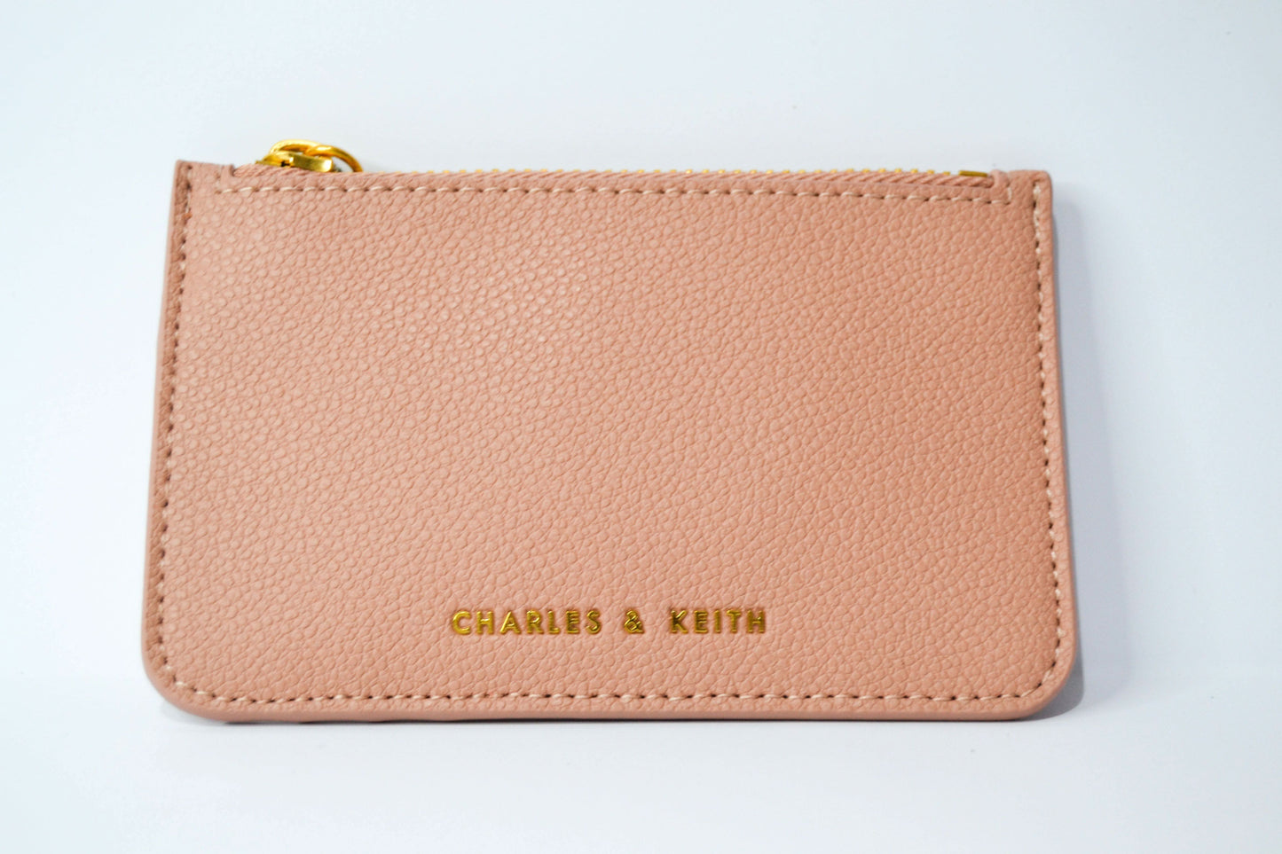 Pink Top Zip Card Holder Charles And Keith Charles And Keith Card