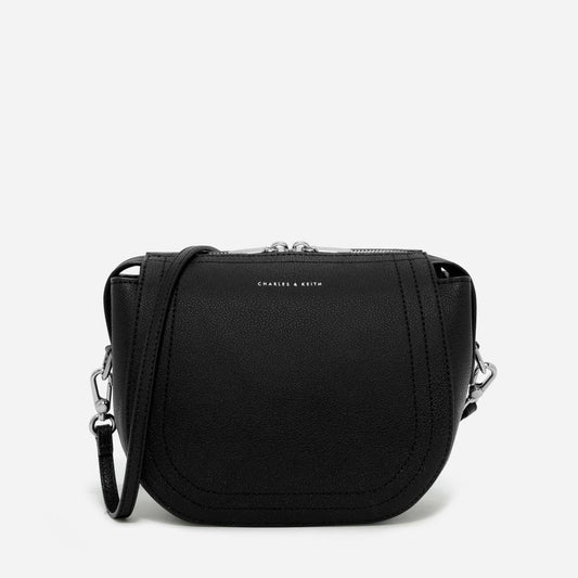 Charles & Keith Stitched Detail Sling Bag (Black Only)