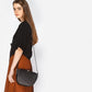 Charles & Keith Stitched Detail Sling Bag (Black Only)