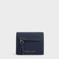 Charles & Keith Snap Button Card Holder - Navy