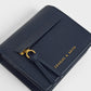 Charles & Keith Snap Button Card Holder - Navy