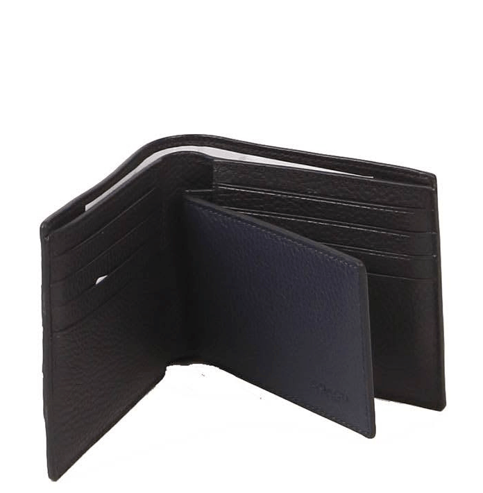 Coach 3 In 1 PECD Varsity Stripe Wallet In Black Saddle