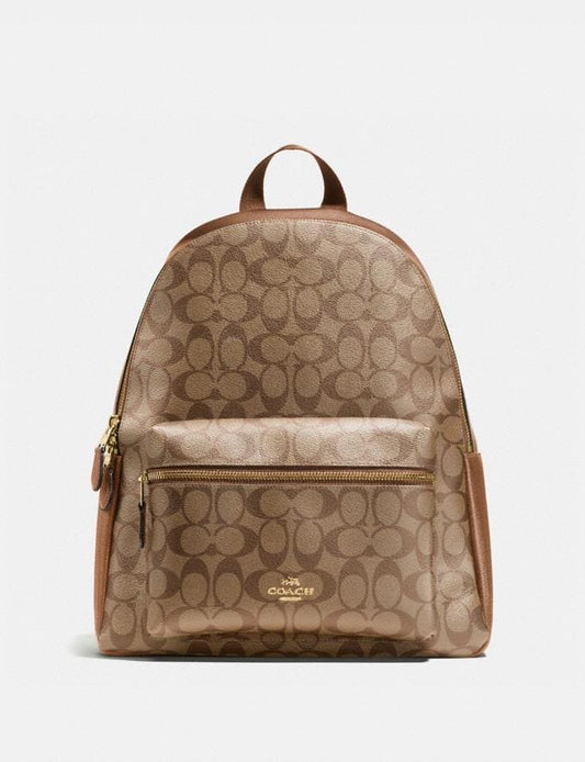 Coach Charlie Backpack In Signature Canvas