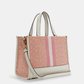 Coach Dempsey Carryall In Signature Jacquard With Coach Patch And Heart Charm