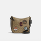 Coach Ellie File Bag In Signature Canvas With Disco Patches