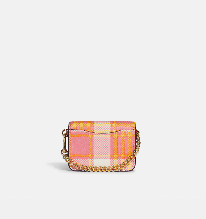 Coach Poppy Crossbody With Card Case With Garden Plaid Print