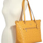 Coach Gallery Tote Signature Perforated Leather