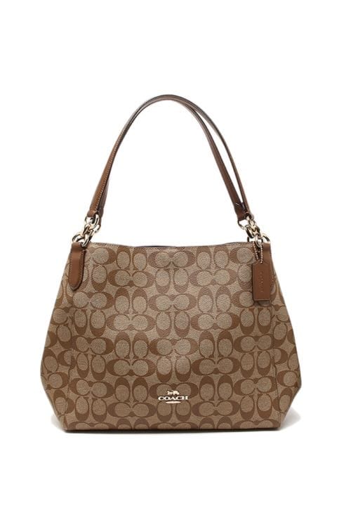 Coach Hallie Shoulder Bag In Signature Canvas