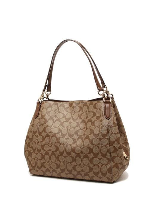 Coach Hallie Shoulder Bag In Signature Canvas