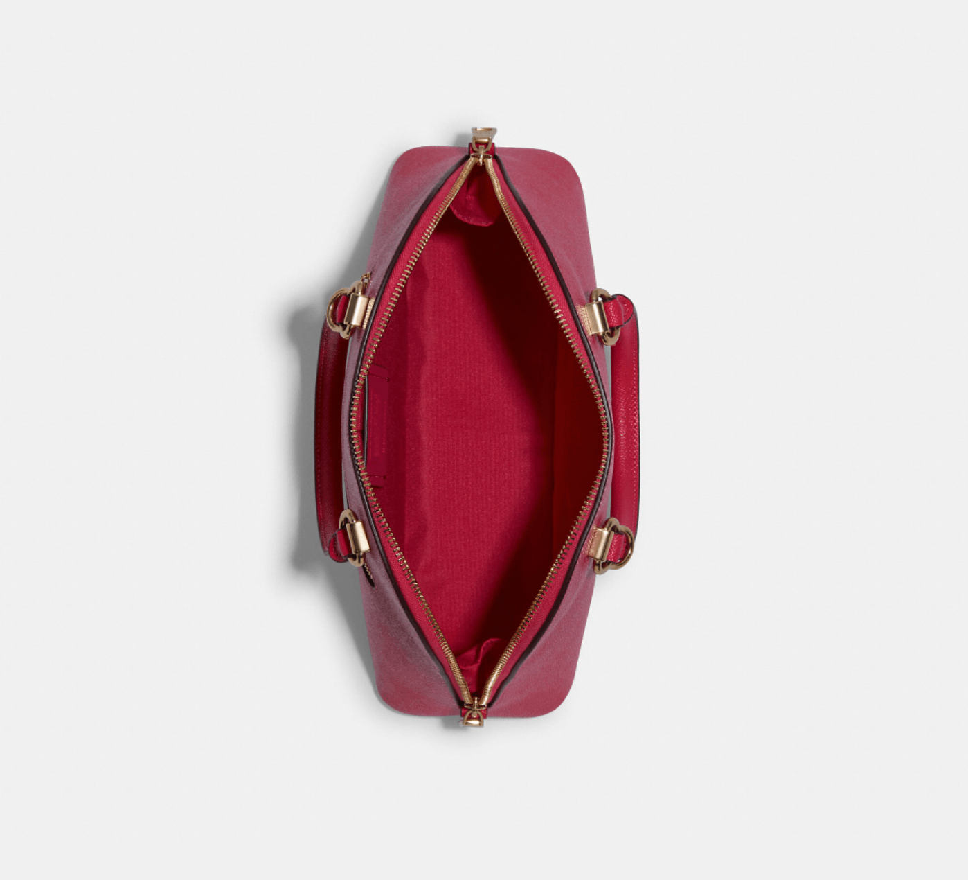 Coach Katy Satchel With Signature Canvas Detail