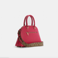 Coach Katy Satchel With Signature Canvas Detail