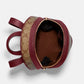 Coach Kenley Backpack In Signature Canvas (Khaki/Cherry)