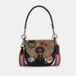 Coach Kleo Shoulder Bag 17 In Colorblock Signature Canvas With Disco Patches