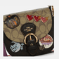 Coach Kleo Shoulder Bag 17 In Colorblock Signature Canvas With Disco Patches