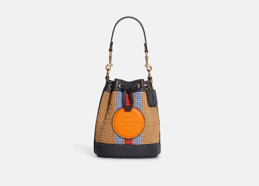 Coach Mini Dempsey Bucket Bag With Coach Patch