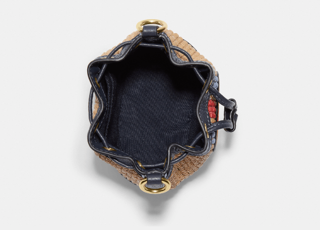 Coach Mini Dempsey Bucket Bag With Coach Patch