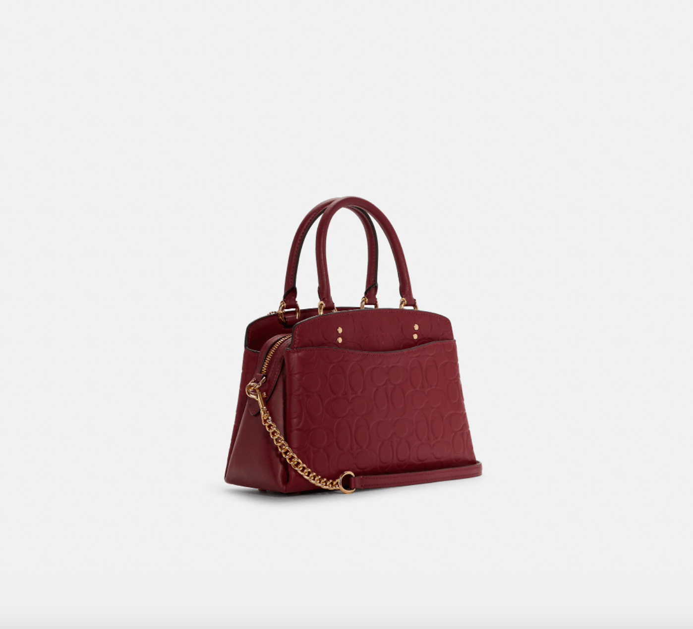 Coach Mini Lillie Carryall In Signature Leather