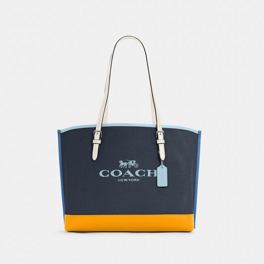 Coach Mollie Tote In Colorblock