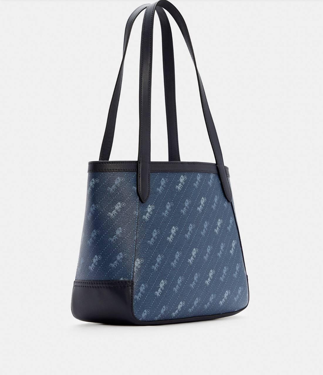 Coach Tote 27 With Horse And Carriage Dot Print