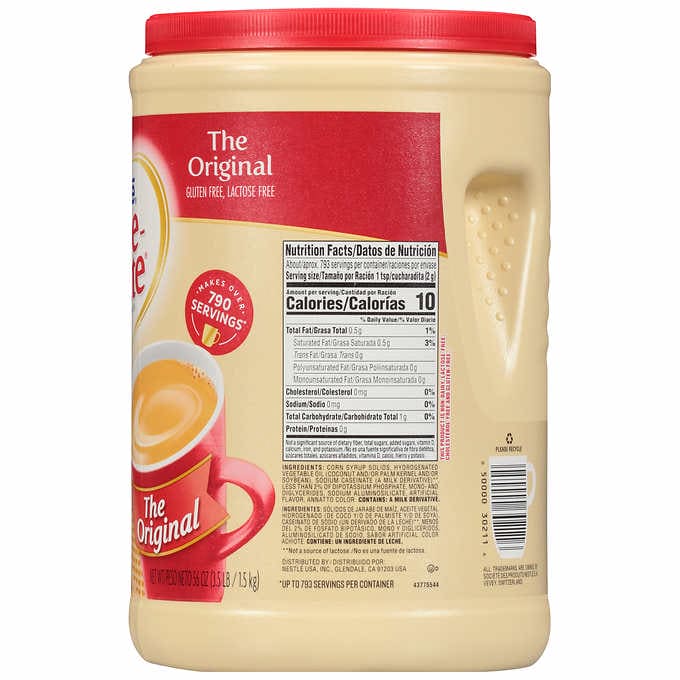 Nestlé Coffee-mate Powdered Creamer, Original, 56 oz