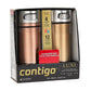 Contigo Luxe Autoseal Spill-Proof Travel Mugs, White Zinc & Chardonnay 2 Pack