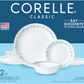 Corelle® Country Cottage, White and Blue, 12 Piece, Dinnerware Set