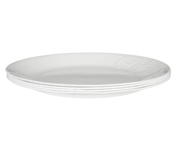 Corelle® Madeline Embossed, 12 Piece, White, Dinnerware Set