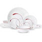 Corelle® Splendor, White and Red, 12 Piece, Dinnerware Set