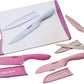Cuisinart Advantage 11-Piece Ceramic Coated Pastel Knife Set with Cutting Board