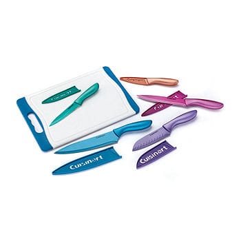 Cuisinart Pearlized 11-pc Non-Stick Coated Knife Set plus Cutting Board