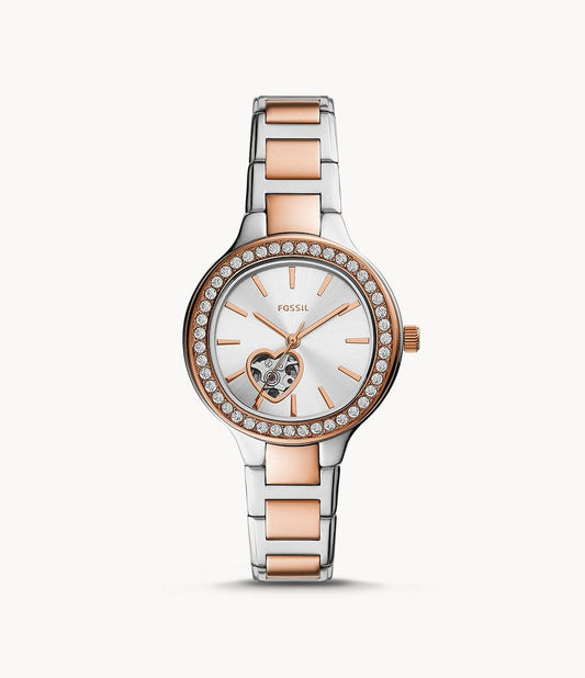 Fossil Weslee Automatic Two-Tone Stainless Steel Watch