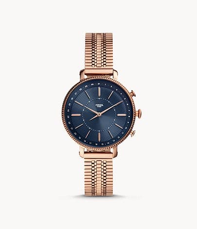 Fossil Hybrid Smartwatch Cameron Rose Gold-Tone Stainless Steel