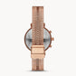 Fossil Hybrid Smartwatch Cameron Rose Gold-Tone Stainless Steel