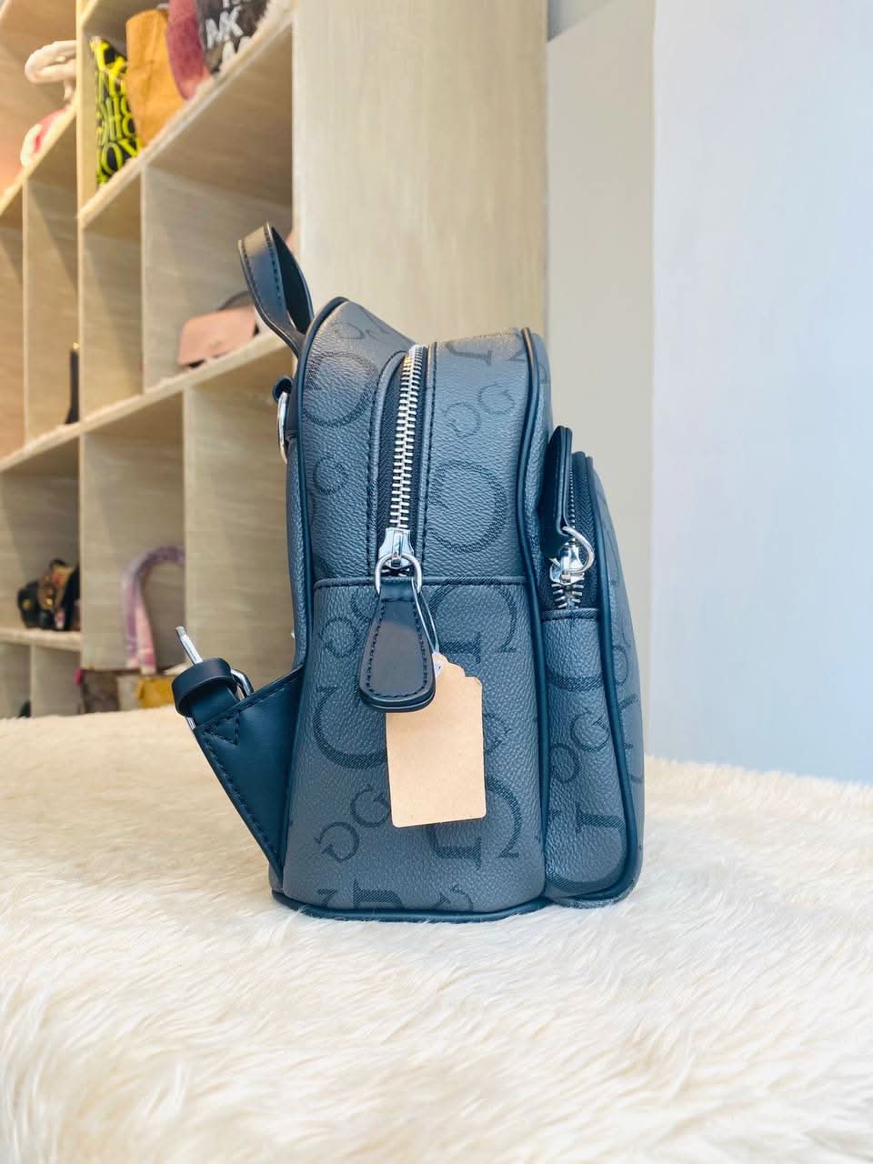 Guess mini backpack blue Clearance